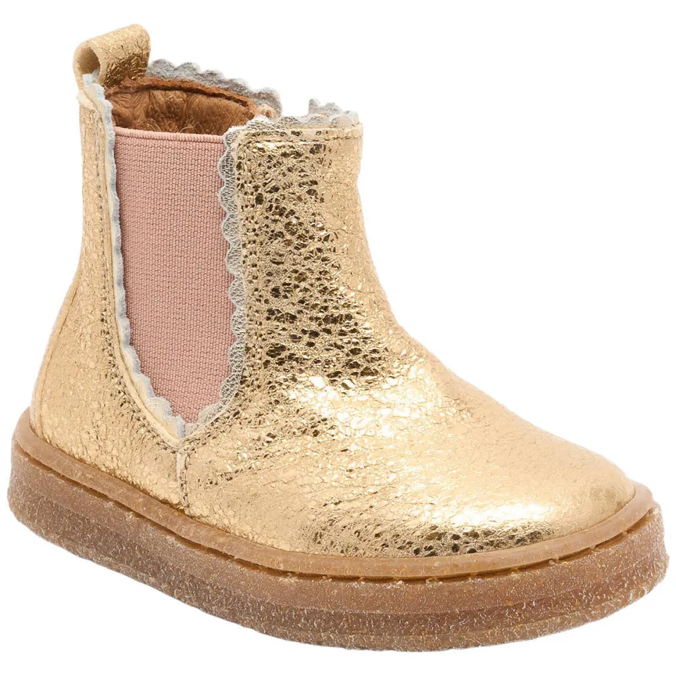 Bisgaard leren enkelboots - goud, foto 2