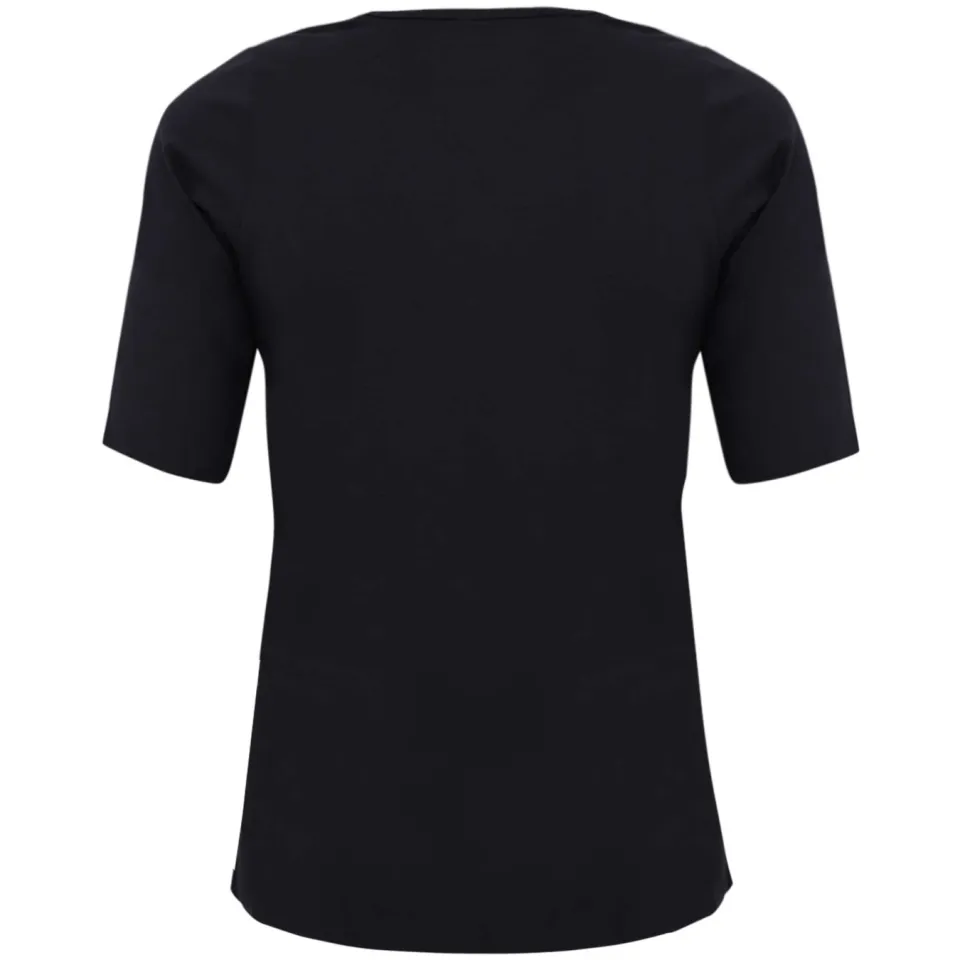 Yoek A-lijn t-shirt donkerblauw blauw, foto 5