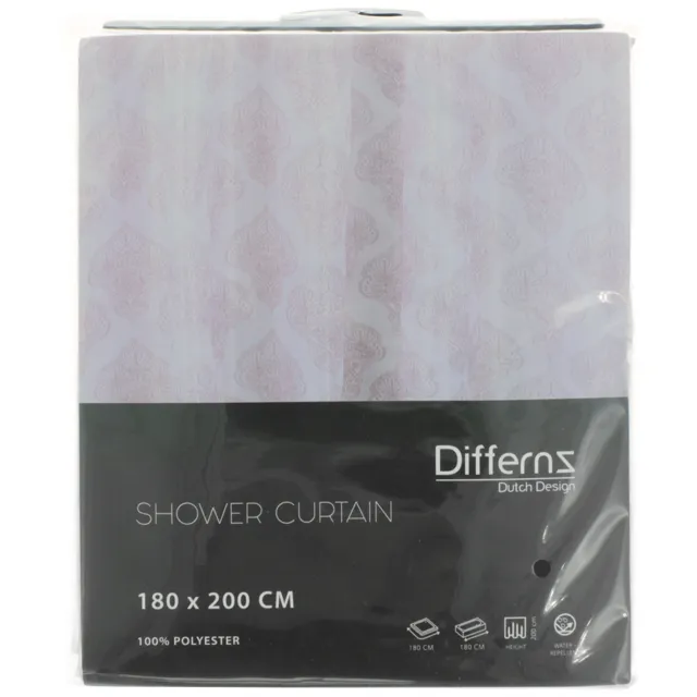 Differnz Boho douchegordijn polyester 180x200 cm roze