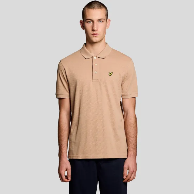 Lyle & Scott regular polo camel Barley