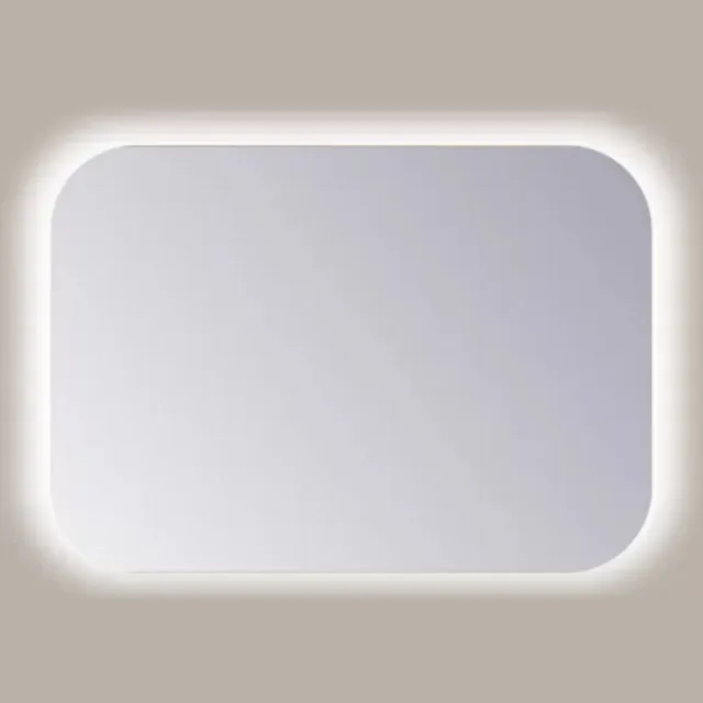 Sanicare Spiegel Sanicare Q-Mirrors 90x60 cm Rechthoek Met Rondom LED Cold White en Afstandsbediening incl. ophangmateriaal
