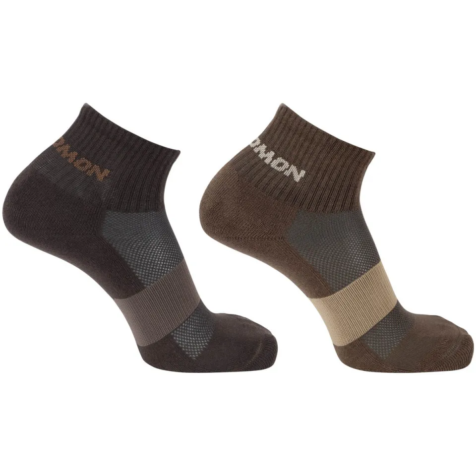 Salomon Evasion Ankle 2-pack sokken bruin, foto 2