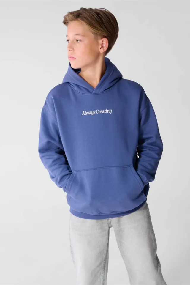 Shoeby sweater met backprint - blauw