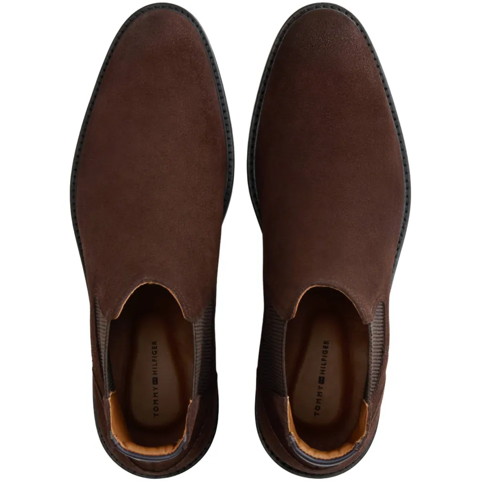 Tommy Hilfiger suède chelsea boots - bruin, foto 7
