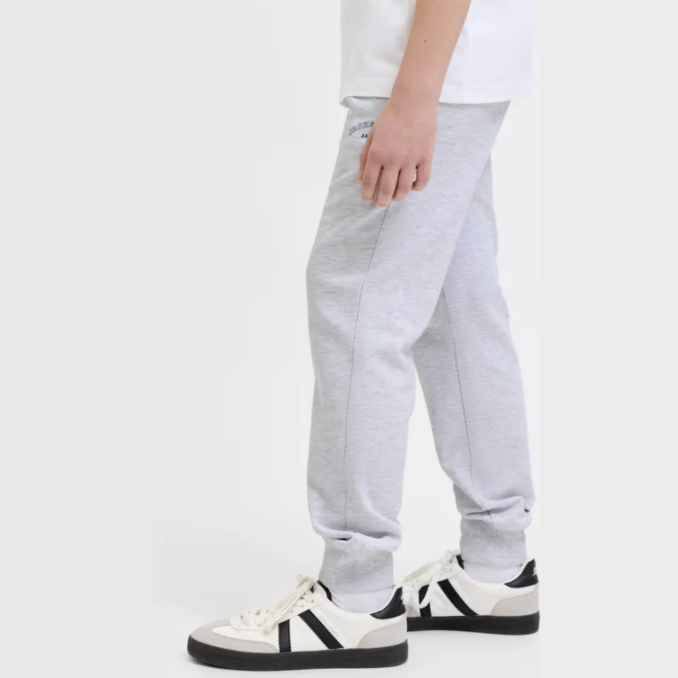 Jack & Jones JUNIOR joggingbroek lichtgrijs melange, foto 5