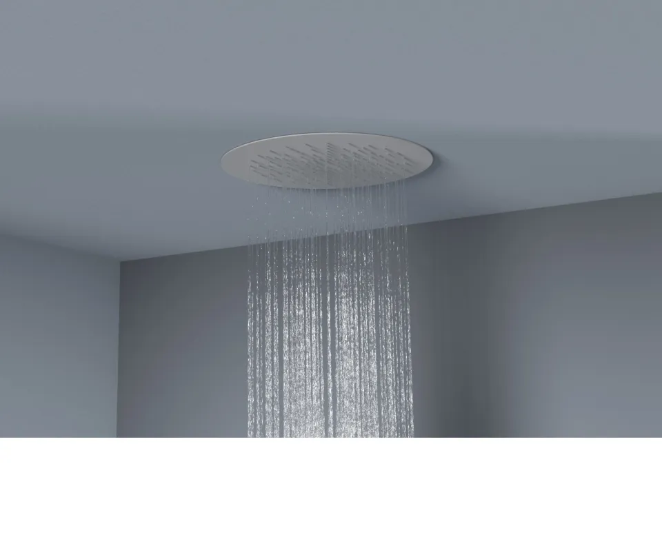 Bellezza Bagno ClipOn inbouw hoofddouche rond 34 cm mat wit, foto 2