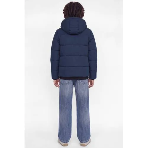 Jack & Jones Becks puffer winterjas donkerblauw, foto 3