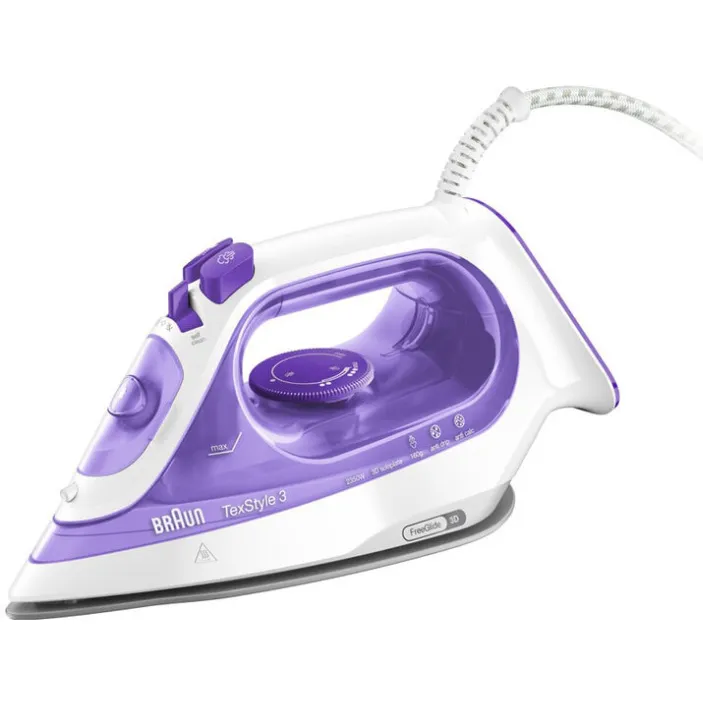 Braun SI3042VI TexStyle 3 stoomstrijkijzer paars, foto 2