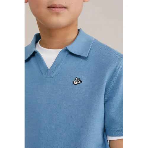 WE Fashion polo blauw, foto 4
