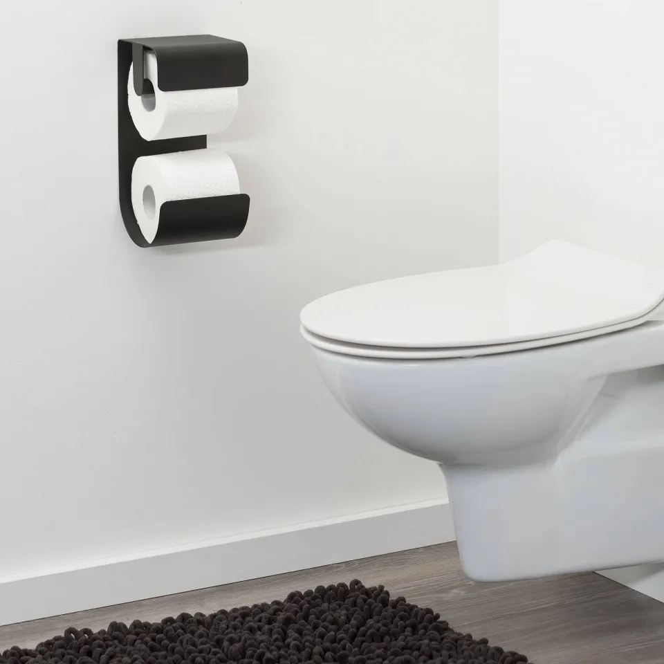 Sealskin Brix dubbele toiletrolhouder zwart, foto 4