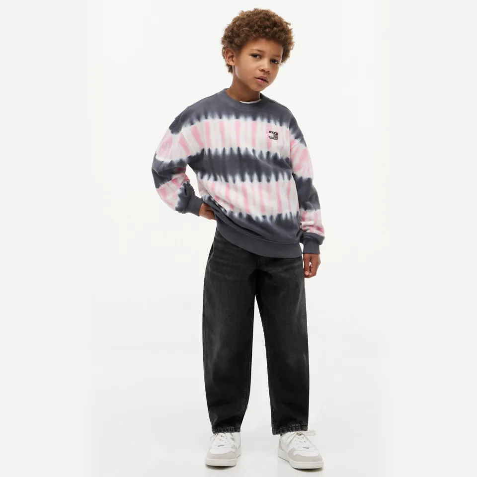 Tommy Hilfiger oversized tie-dye sweater - donkerblauw, foto 4