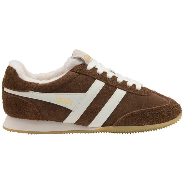 Gola Sprinter Summit leren sneakers - donkerbruin/wit