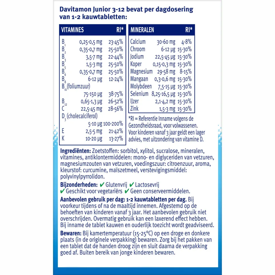 Davitamon Junior 3+ kauwtabletten banaan - 120 stuks, foto 7