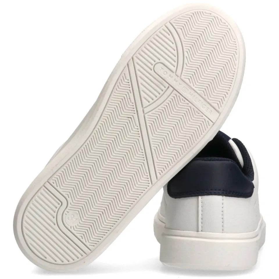 Tommy Hilfiger imitatieleren sneakers - wit, foto 4