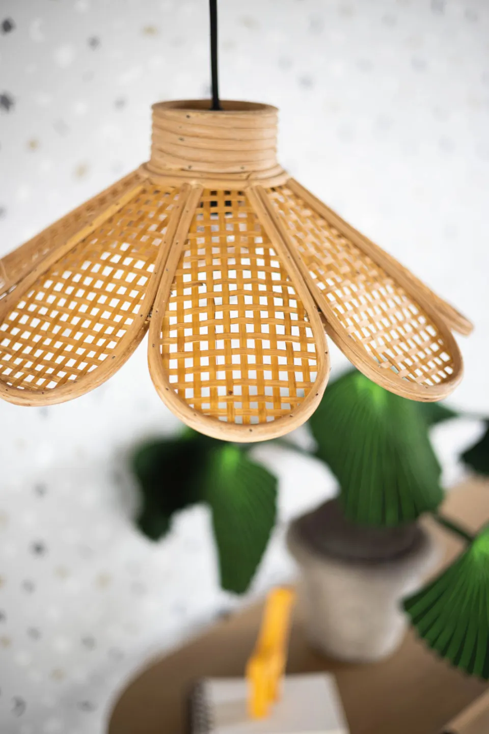 Kidsdepot Flore bamboe hanglamp naturel, foto 2