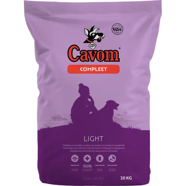 Cavom Compleet Light hondenvoer droog 20 kg