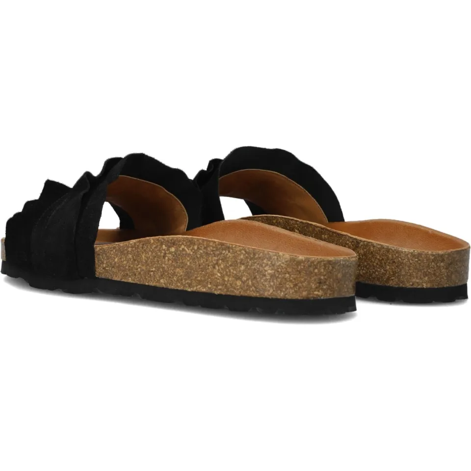 Verbenas Rocio slipper zwart, foto 4