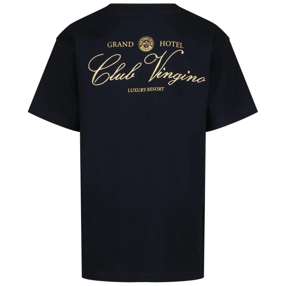 Vingino t-shirt met backprint marineblauw, foto 3