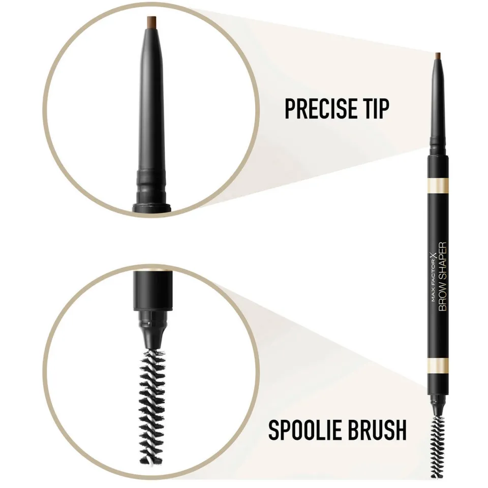 Max Factor Brow Shaper wenkbrauwpotlood 020 Brown, foto 3