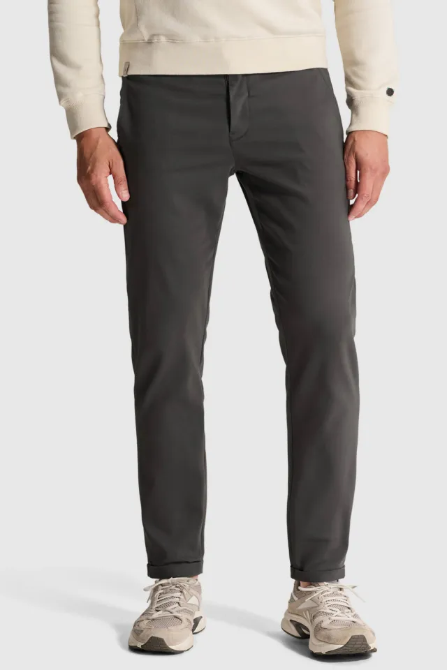 Cast Iron Cylas tapered chino donkergrijs