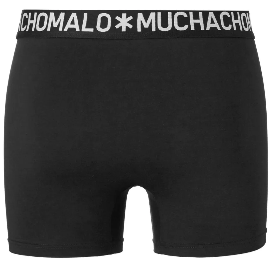 Muchachomalo Solid boxershorts 4-pack zwart/groen/blauw/rood, foto 3