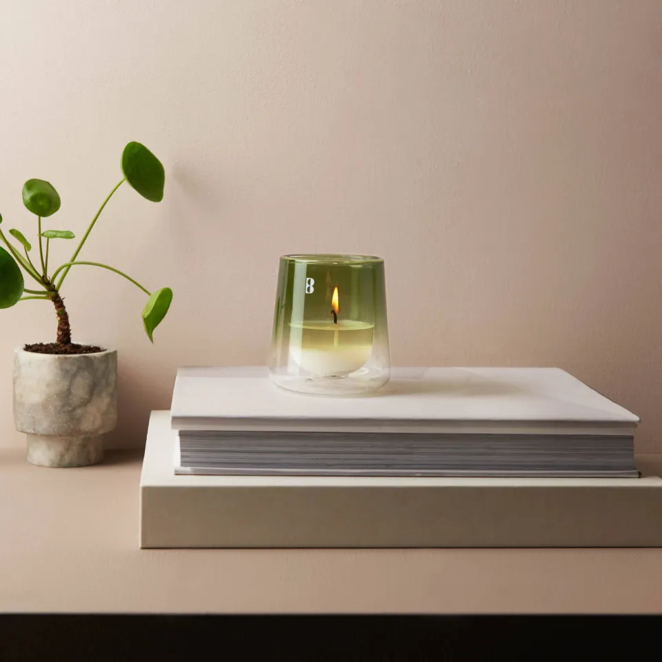 Bolsius CleanLight geurkaars starterkit Gardenia & Fig groen, foto 6
