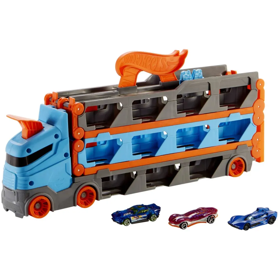 Hot Wheels Speedway Transportwagen auto-speelset, foto 5