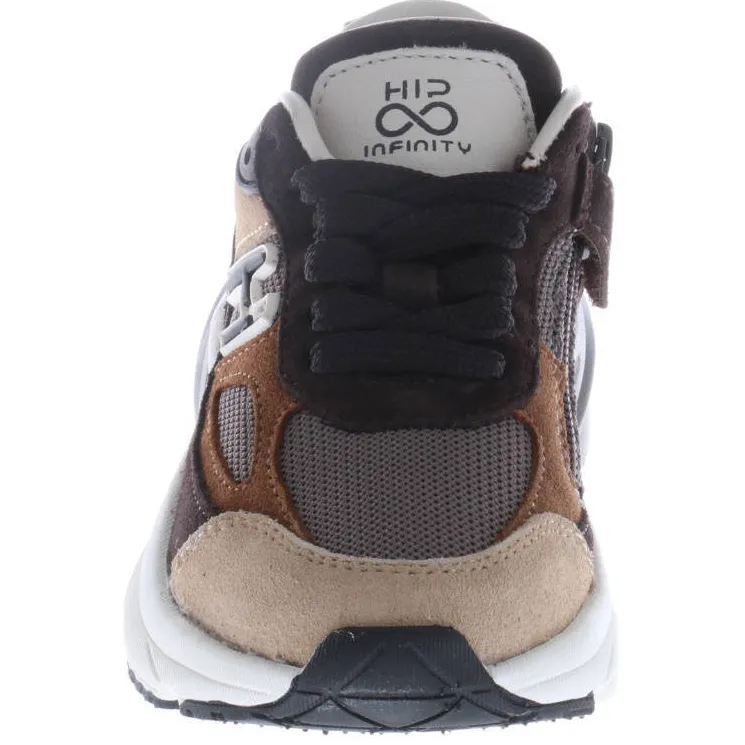 Hip suède sneakers - bruin/grijs, foto 5