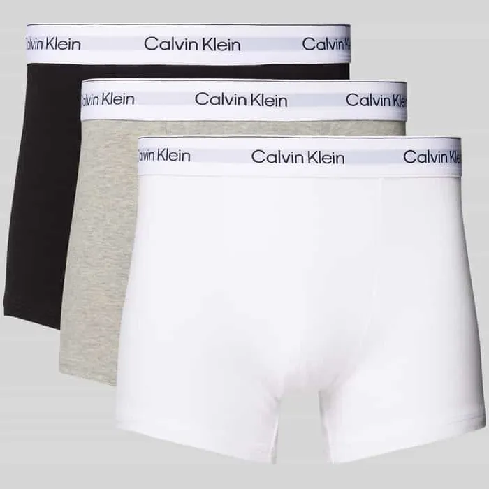 Calvin Klein Broek met elastische band met logo in een set van 3 stuks Zwart