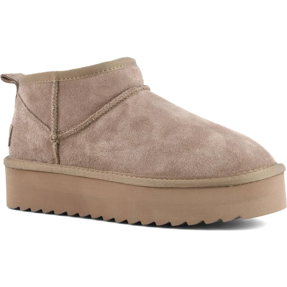 Colors of California suède enkelboots taupe, foto 7