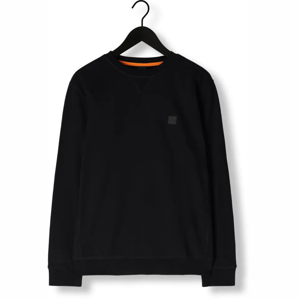 Boss sweater Westart met logo black, foto 4