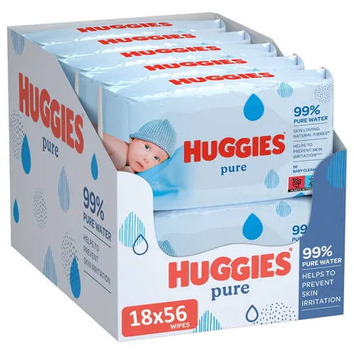 Huggies Pure 99% water billendoekjes, foto 2