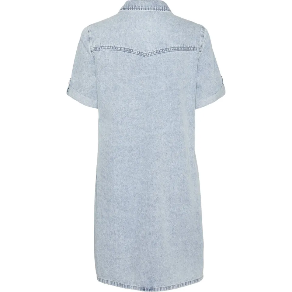 Vero Moda VMJENNIE spijkerjurk light blue denim, foto 4
