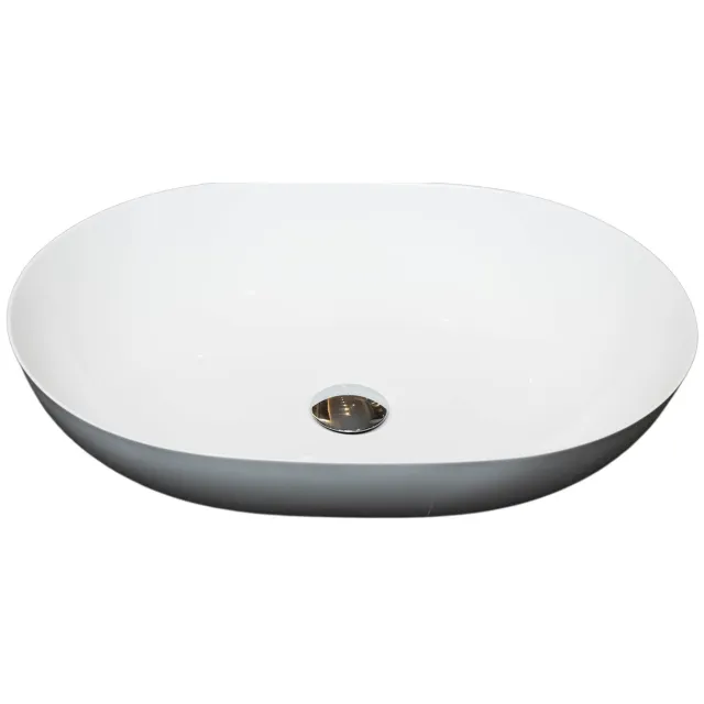 Loutro Waskom Loutro Paolo Rechthoek 52x38x11 cm Hoogglans Wit Loutro