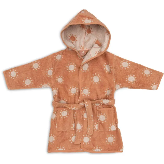 Jollein kinderbadjas met print - oranje