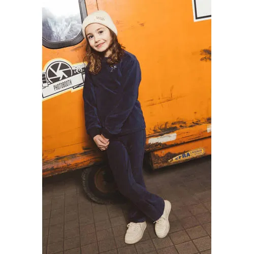 TYGO & vito fluwelen flared broek donkerblauw, foto 3