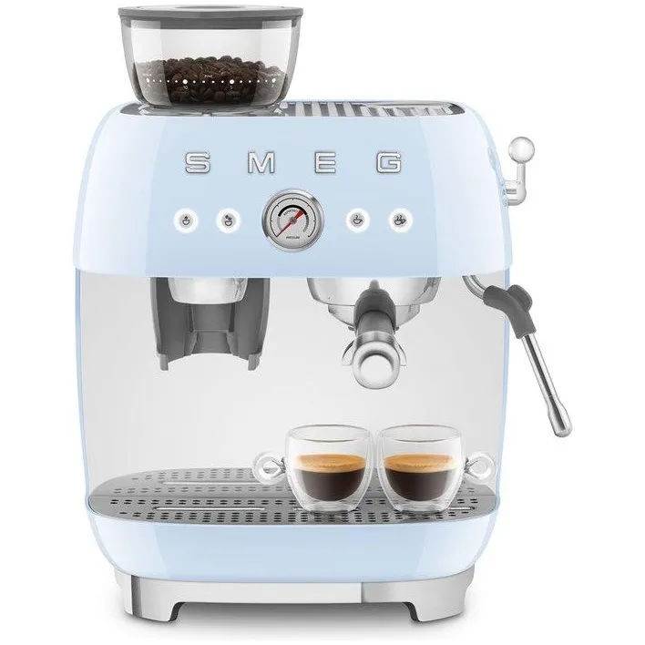 Smeg EGF03PBEU espressomachine pastelblauw, foto 3