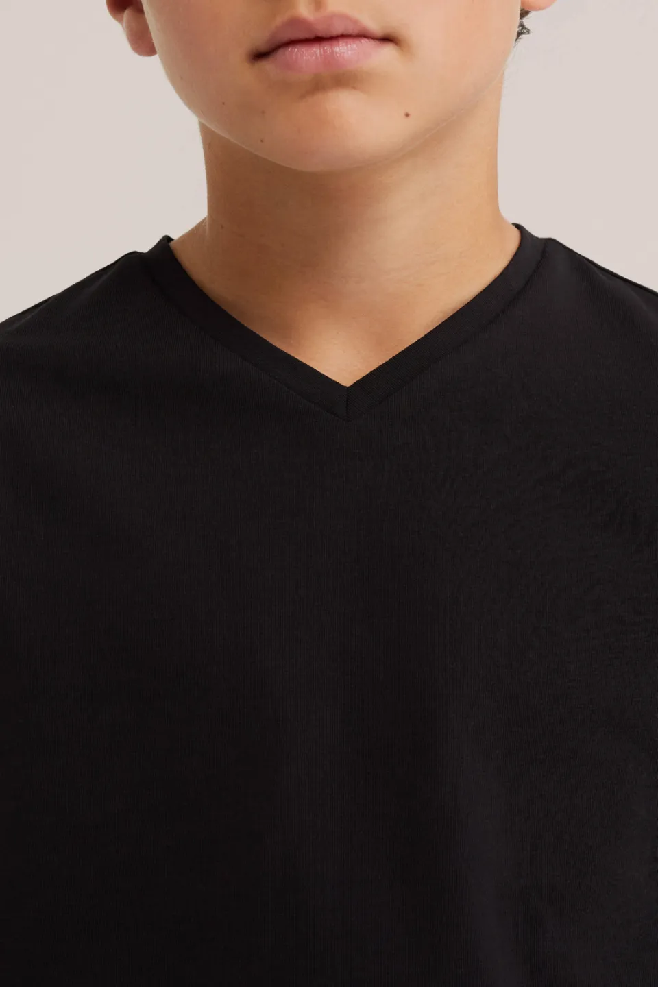 WE Fashion Fundamentals basic t-shirt zwart, foto 3