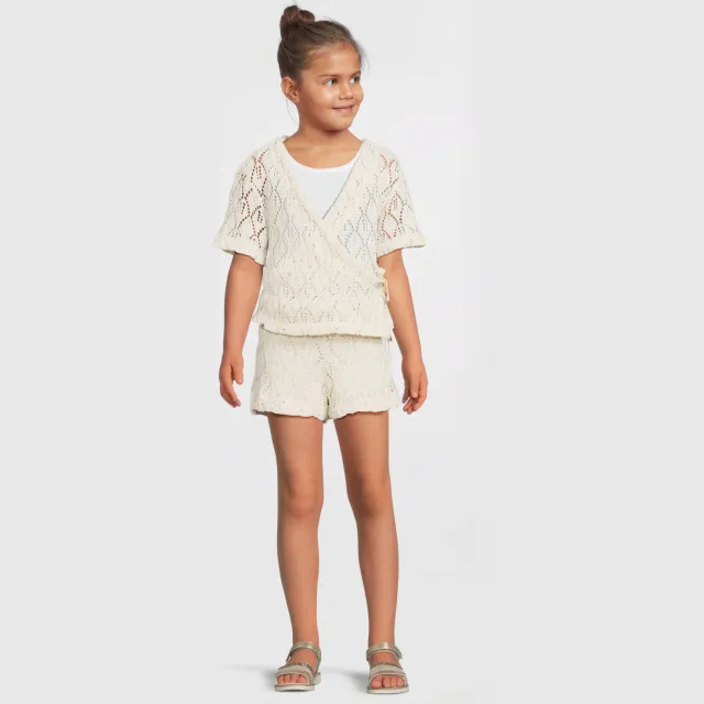 Me & My Monkey crochet short crème