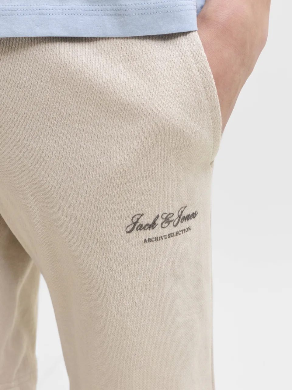 Jack & Jones sweatshort beige, foto 7