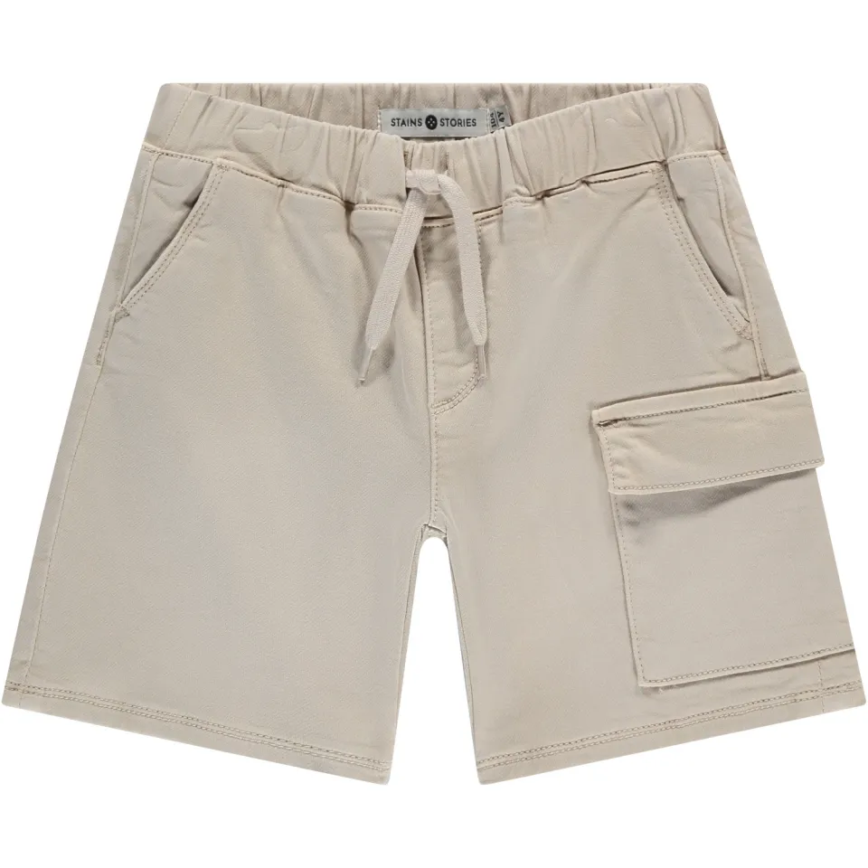 Stains&Stories sweatshort beige, foto 3