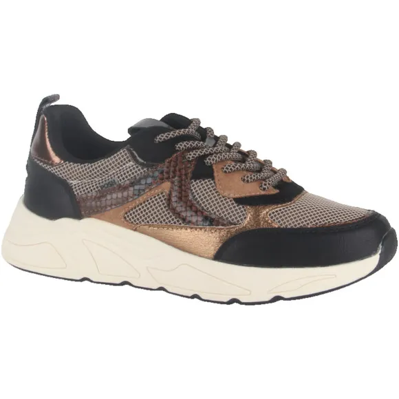 Posh by Poelman Sneakers kiki 09 /grijs / bruin / beige Zwart