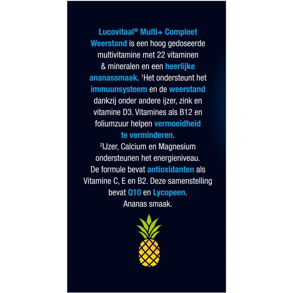 Lucovitaal Multi+ Compleet Weerstand kauwtabletten, foto 6