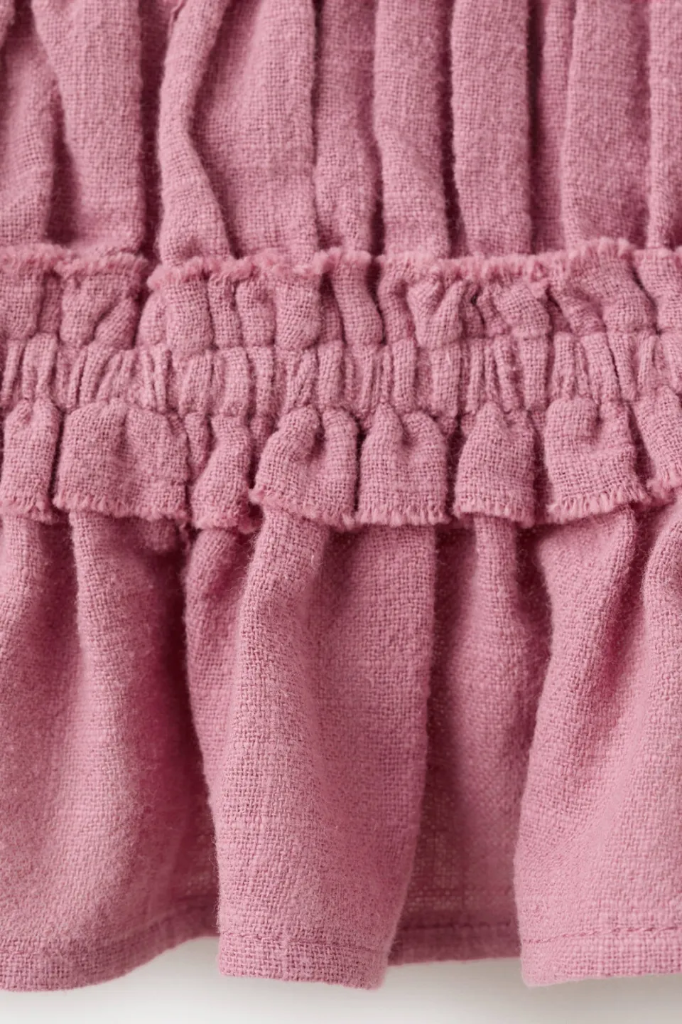 Mango strapless top met smockwerk oudroze, foto 7