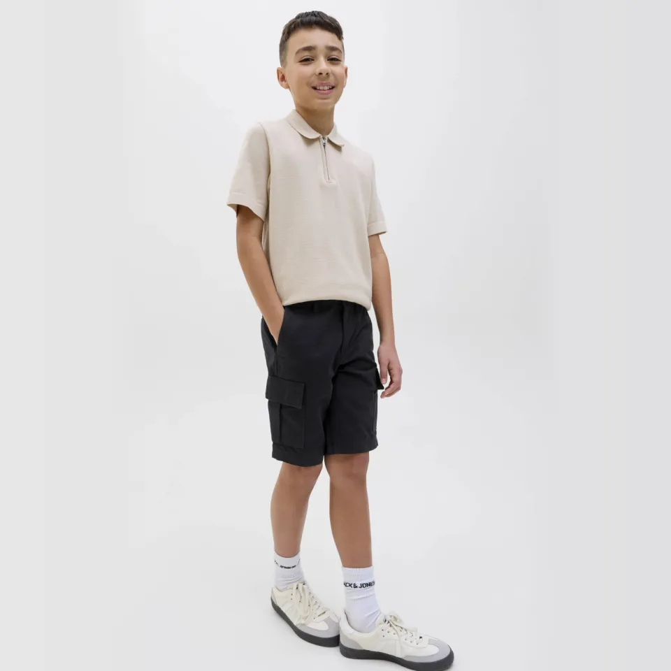 Jack & Jones loose cargoshort zwart, foto 3