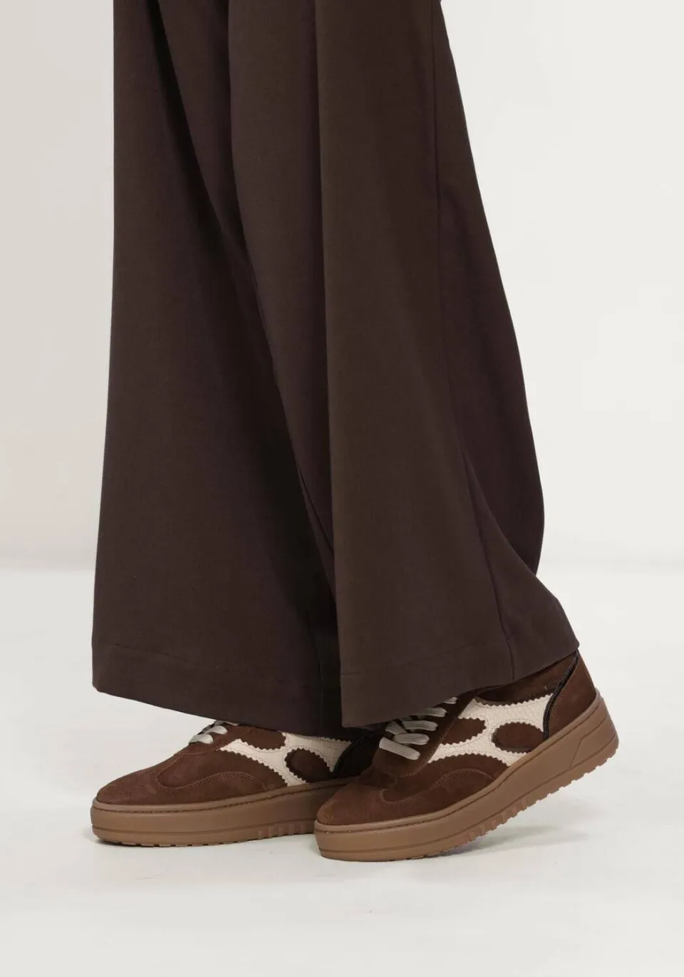 Notre-V Sneakers Anemone-63 Bruin, foto 6