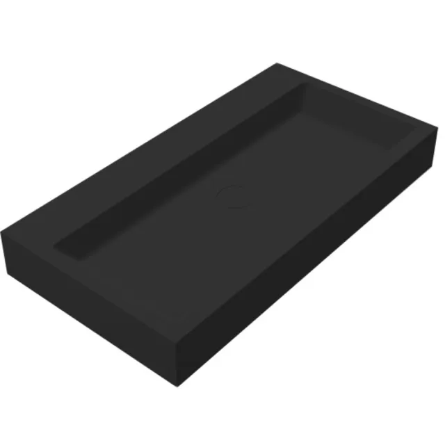 Best Design Opera-80 Just-Solid wastafel mat zwart