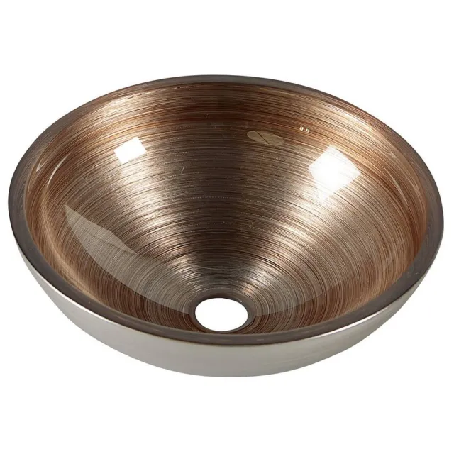 Sapho Waskom Sapho Murano Rond 40x14 cm Glas Koper