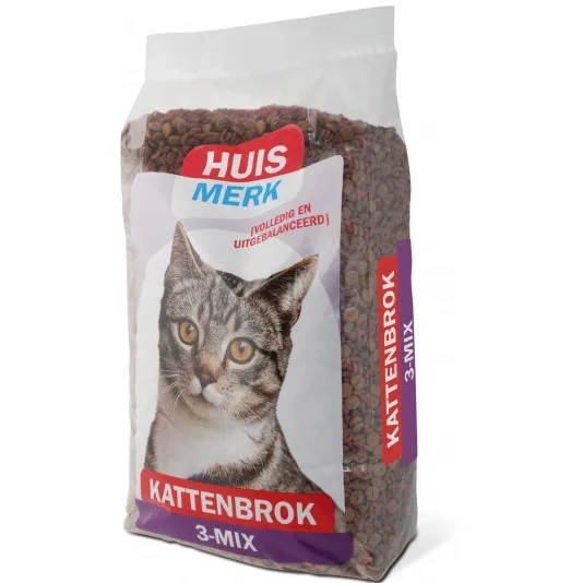Kattenbrok 3-mix kattenvoer 10 kg