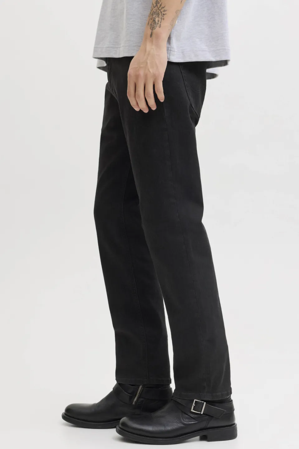 Jack & Jones JEANS INTELLIGENCE JJICLARK JJORIGINAL regular fit jeans black denim, foto 4